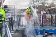 Avisning i Trollhättans översta sluss