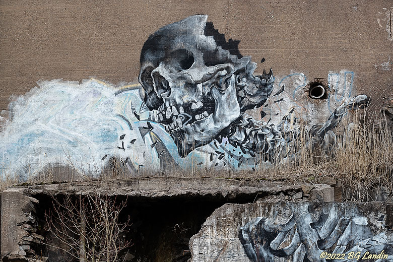 Graffitikonst i betongmiljö