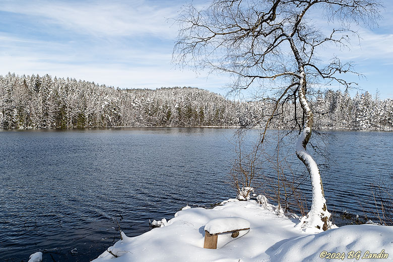 Vinterns sista snö vid Fjällsjön?